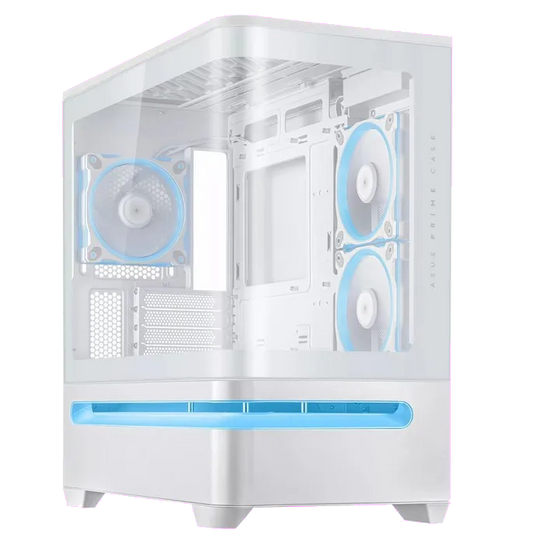 Asus PRIME AP202 TG ARGB WHITE AP202 Small Tower ARGB ALB carcasa PC Tempered Glass 4 Sloturi Expansiune, 4711636006613