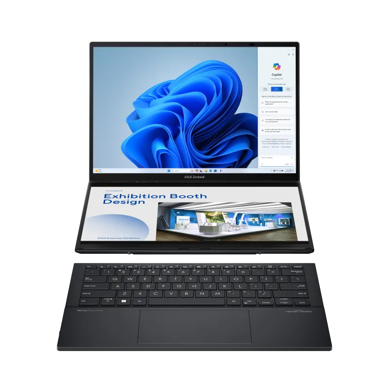 Asus UX8406CA-QL118X Zenbook Duo laptop 14inch FHD OLED Ultra 7 255H 32GB 1TB W11Pro, 4711387822494