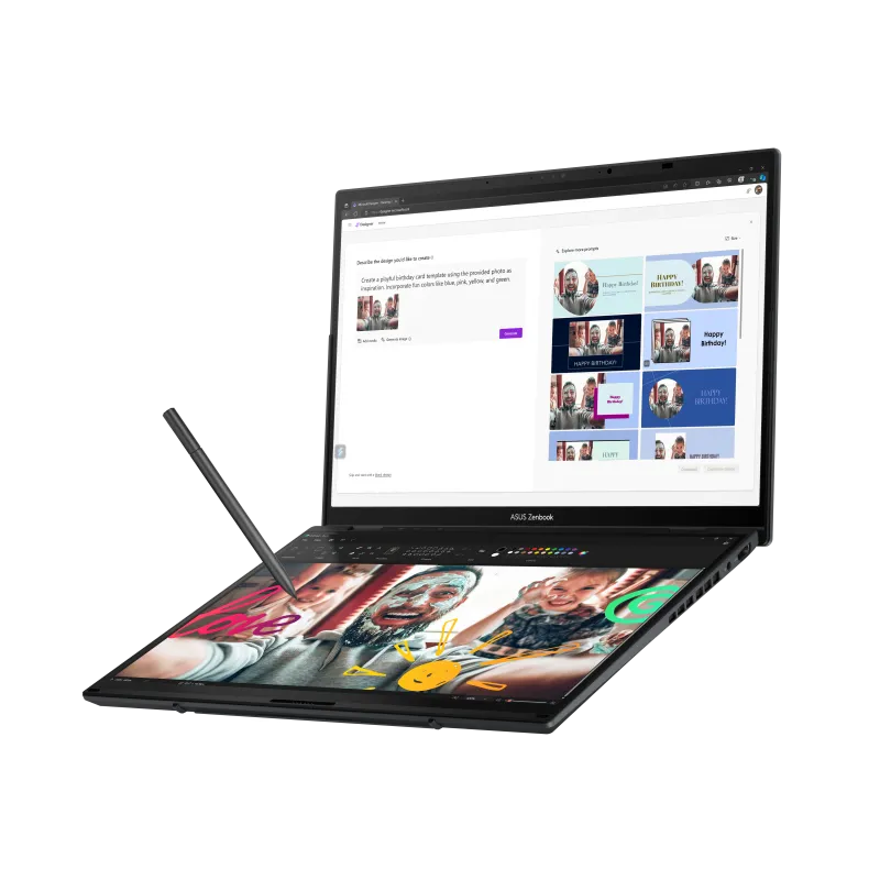 Asus UX8406CA-QL118X Zenbook Duo laptop 14inch FHD OLED Ultra 7 255H 32GB 1TB W11Pro, 4711387822494