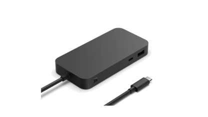 Microsoft EP2-20012 Surface USB4 Dock Commercial 100W with USB C, Black, 196388444038