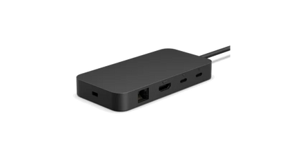 Microsoft EP2-20012 Surface USB4 Dock Commercial 100W with USB C, Black, 196388444038