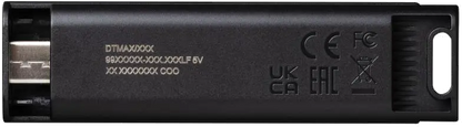 Kingston DTMAX/256GB DataTraveler MAX Flash Drive 256GB USB3.2, R/W 1000/ 900 MB/s, USB-C, Black, 740617322439