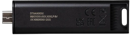 Kingston DTMAX/256GB DataTraveler MAX Flash Drive 256GB USB3.2, R/W 1000/ 900 MB/s, USB-C, Black, 740617322439