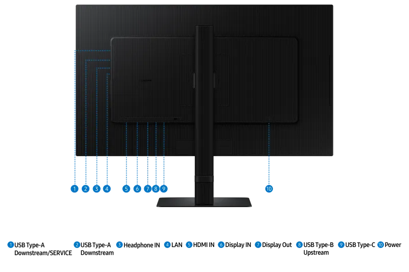 Samsung LS27D600UAUXEN Monitor 27'' 16:9, 2560x1440, 100Hz, Pivot, HDMI, DP, USB Hub, 8806095524658