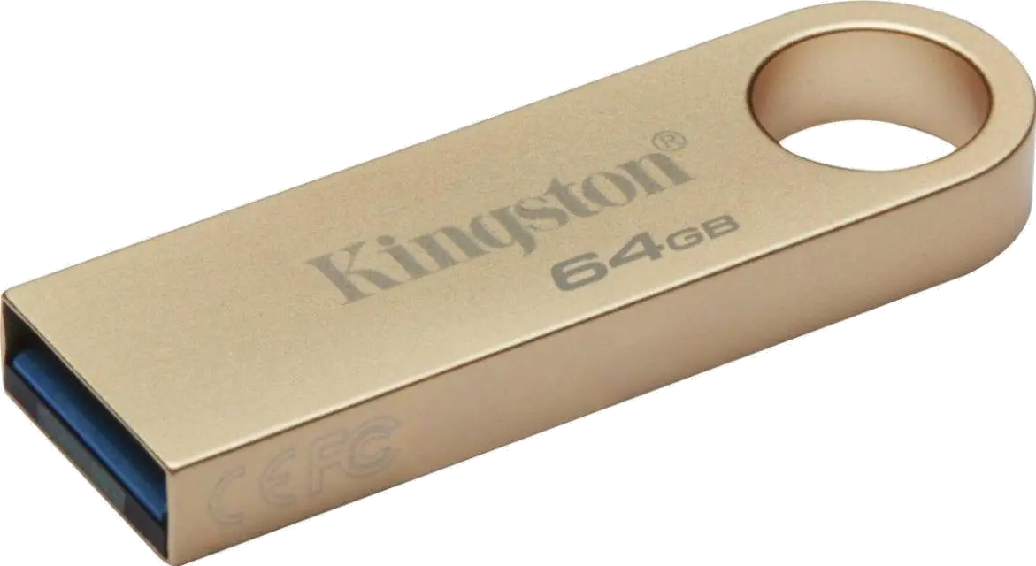 Kingston DTSE9G3/64GB DataTraveler SE9 G3 Flash Drive 64GB 220MB/s read, 100MB/s write, USB-A (USB 3.2 Gen 1), Metal, 740617341270