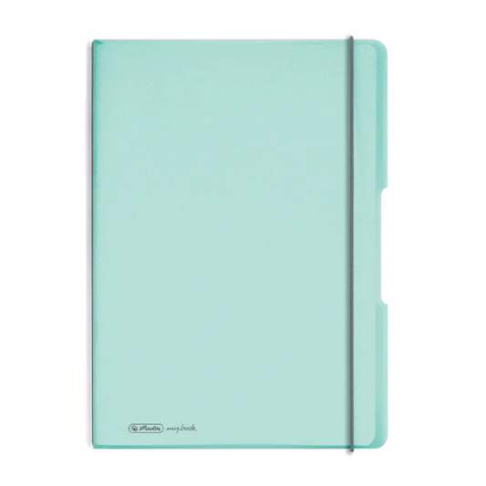 Herlitz 9478250 Caiet MY.BOOK FLEX A4, 2x 40 file, dictando + patratele, turocaz