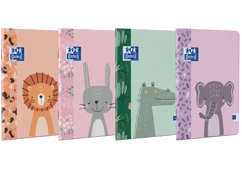 OXFORD 400192290 CAIET OXFORD A5 TIP II 24 FILE HARTIE OPTIK 80G/MP COLTURI ROTUNJITE MOTIV KID