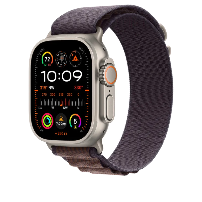 Apple MT5Q3ZM/A Apple Watch 49mm Band: Indigo Alpine Loop Medium, 194253950110