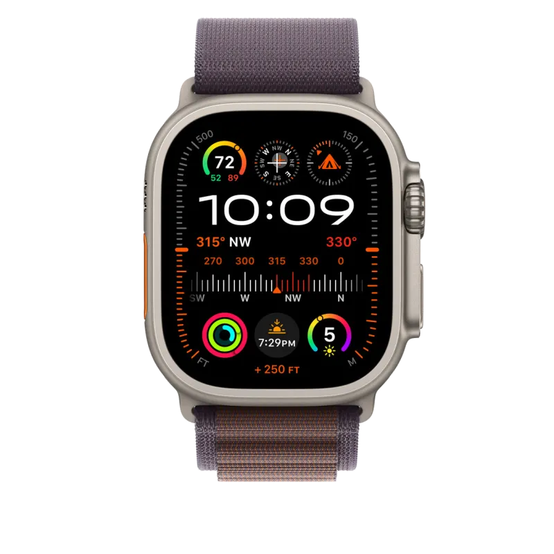 Apple MT5Q3ZM/A Apple Watch 49mm Band: Indigo Alpine Loop Medium, 194253950110