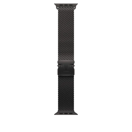 Apple MXKF3ZM/A Apple Watch 49mm Milanese Loop: Black Titanium Milanese Loop Small, 195949656279