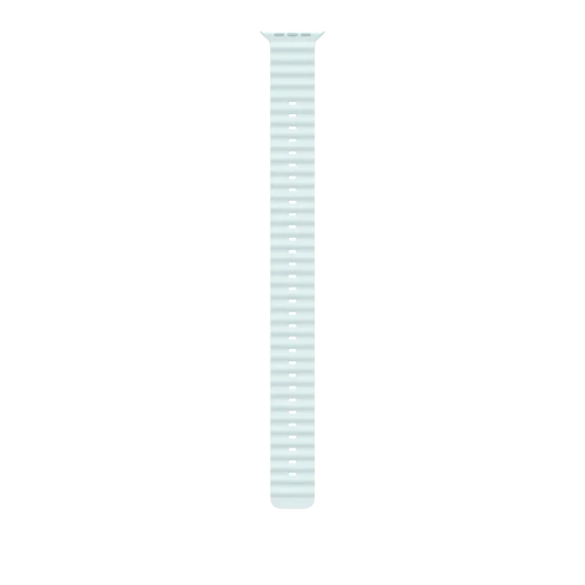 Apple MXTG3ZM/A Apple Watch 49mm Band: Ice Blue Ocean Band Extension Natural Titanium Finish, 195949707360