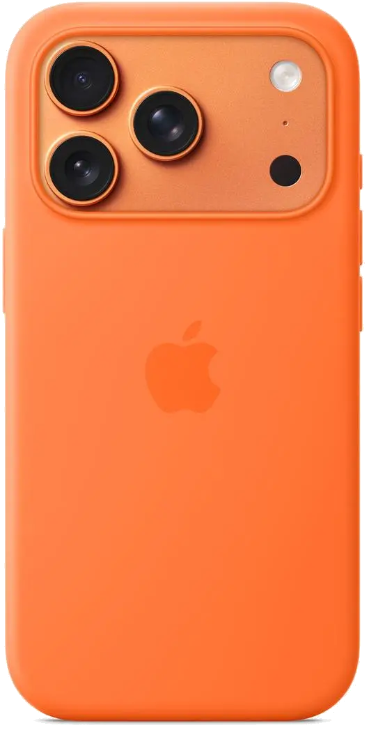 Apple MGFE4ZM/A iPhone 17 Pro Silicone Case with MagSafe – Orange, 195950663914
