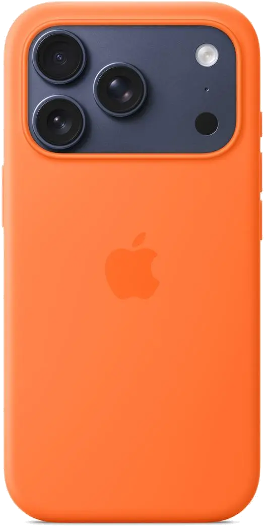 Apple MGFE4ZM/A iPhone 17 Pro Silicone Case with MagSafe – Orange, 195950663914