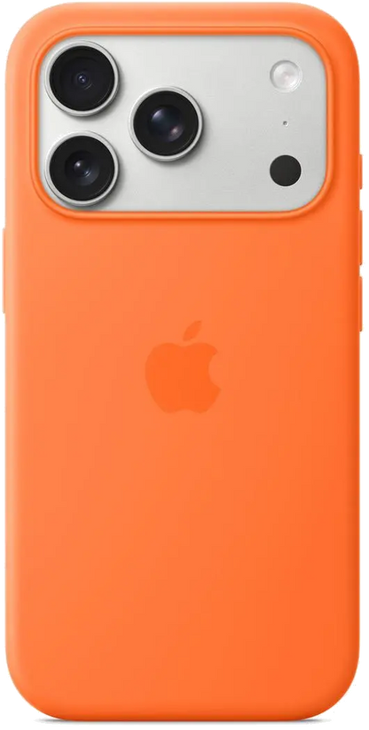 Apple MGFE4ZM/A iPhone 17 Pro Silicone Case with MagSafe – Orange, 195950663914