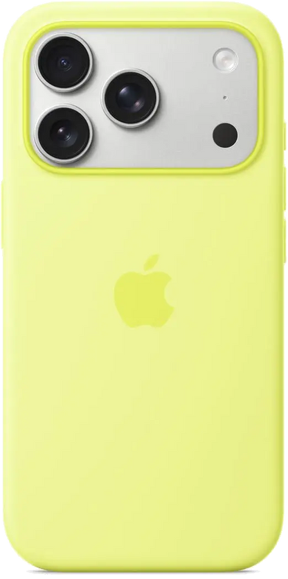 Apple MGFF4ZM/A iPhone 17 Pro Silicone Case with MagSafe – Neon Yellow, 195950663938