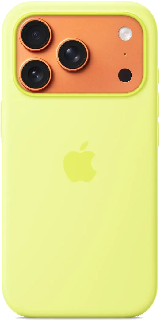 Apple MGFF4ZM/A iPhone 17 Pro Silicone Case with MagSafe – Neon Yellow, 195950663938