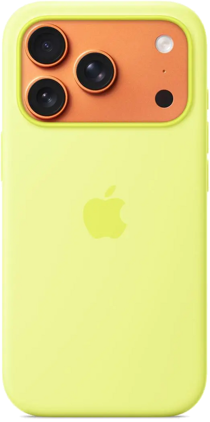 Apple MGFF4ZM/A iPhone 17 Pro Silicone Case with MagSafe – Neon Yellow, 195950663938