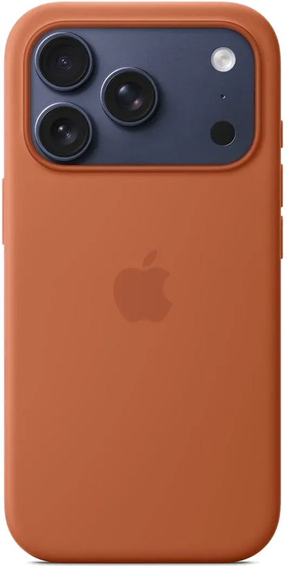 Apple MGFJ4ZM/A iPhone 17 Pro Silicone Case with MagSafe – Terra Cotta, 195950663990