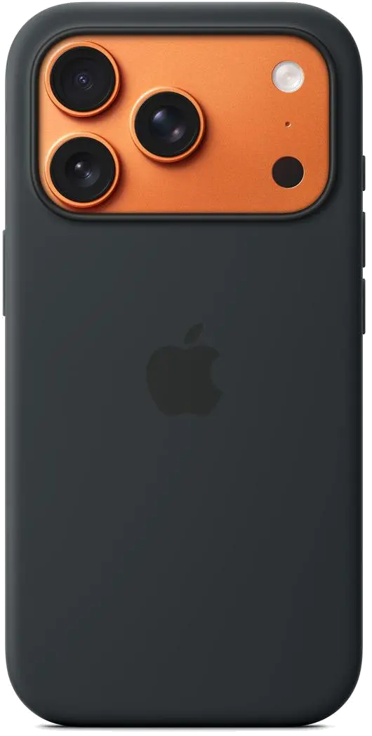 Apple MGFK4ZM/A iPhone 17 Pro Silicone Case with MagSafe – Black, 195950664010