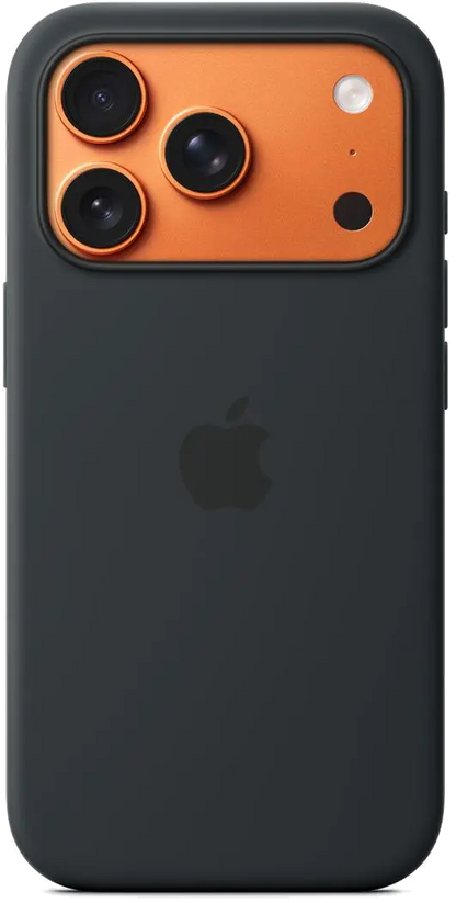 Apple MGFK4ZM/A iPhone 17 Pro Silicone Case with MagSafe – Black, 195950664010