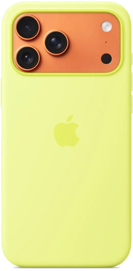 Apple MGFM4ZM/A iPhone 17 Pro Max Silicone Case with MagSafe – Neon Yellow, 195950664058