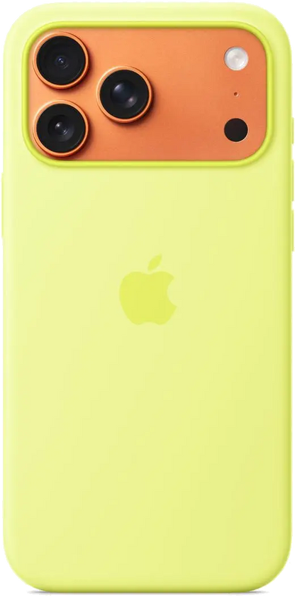 Apple MGFM4ZM/A iPhone 17 Pro Max Silicone Case with MagSafe – Neon Yellow, 195950664058