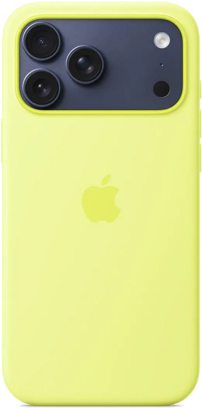 Apple MGFM4ZM/A iPhone 17 Pro Max Silicone Case with MagSafe – Neon Yellow, 195950664058