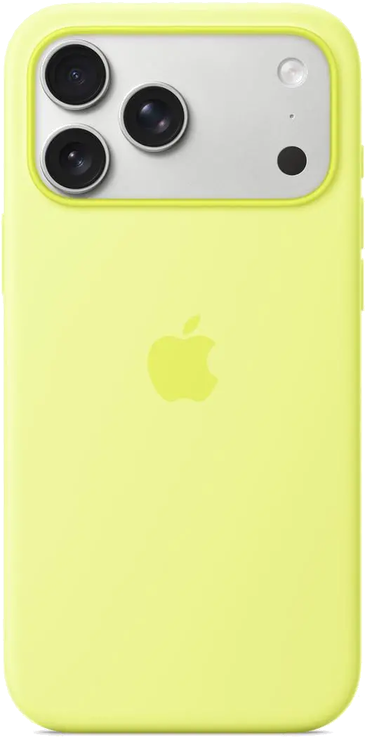 Apple MGFM4ZM/A iPhone 17 Pro Max Silicone Case with MagSafe – Neon Yellow, 195950664058