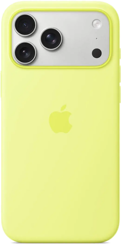 Apple MGFM4ZM/A iPhone 17 Pro Max Silicone Case with MagSafe – Neon Yellow, 195950664058