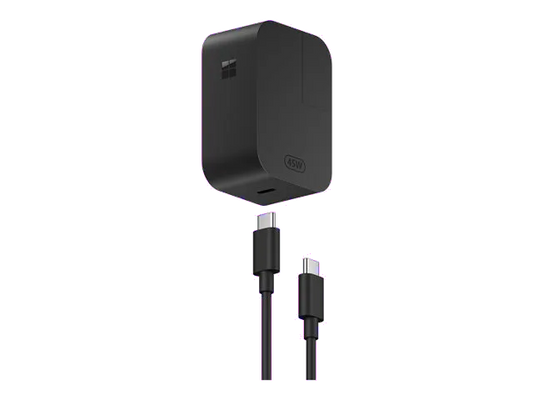 Microsoft EP2-29840 Surface 45W Power Supply USB-C Com, EMEA, Black for Pro 12