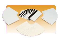 ZEBRA 104523-010 PVC cards, 10 mil PVC adhesive back with 14 mil Mylar release liner, 8596375003620