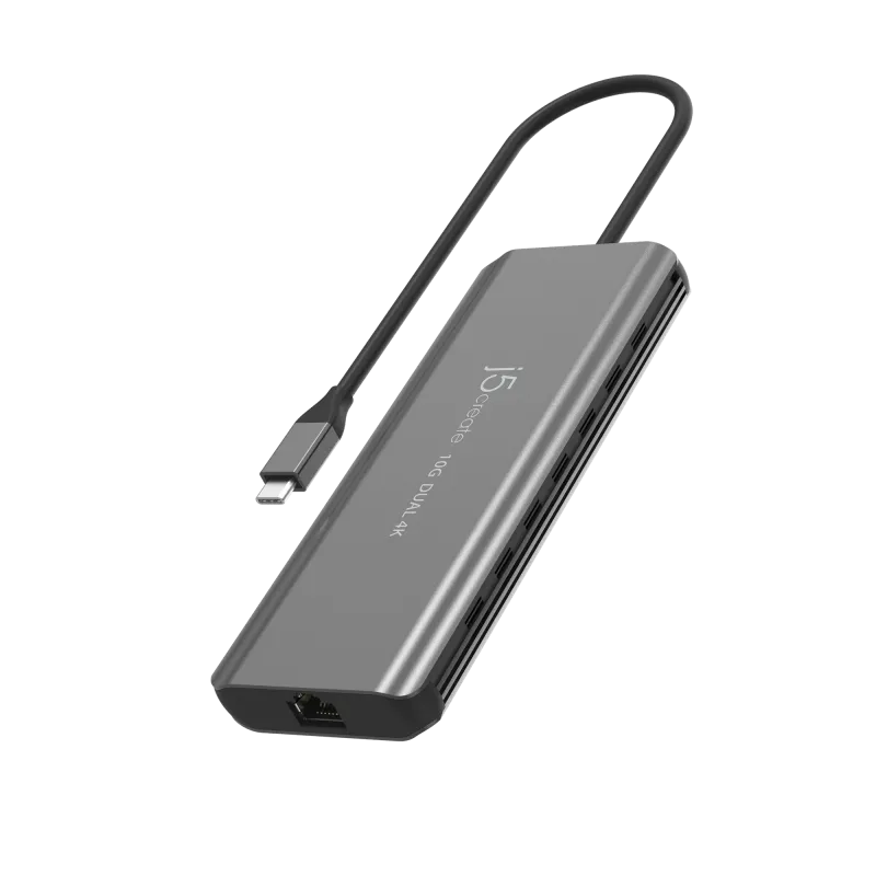 j5create JCD398-N USB-C Dual 4K HDMI 10Gbps Mini Dock, 4712795088199