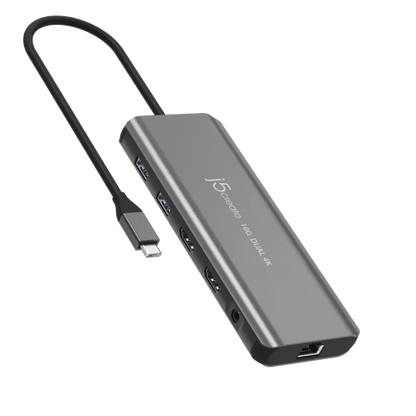 j5create JCD398-N USB-C Dual 4K HDMI 10Gbps Mini Dock, 4712795088199