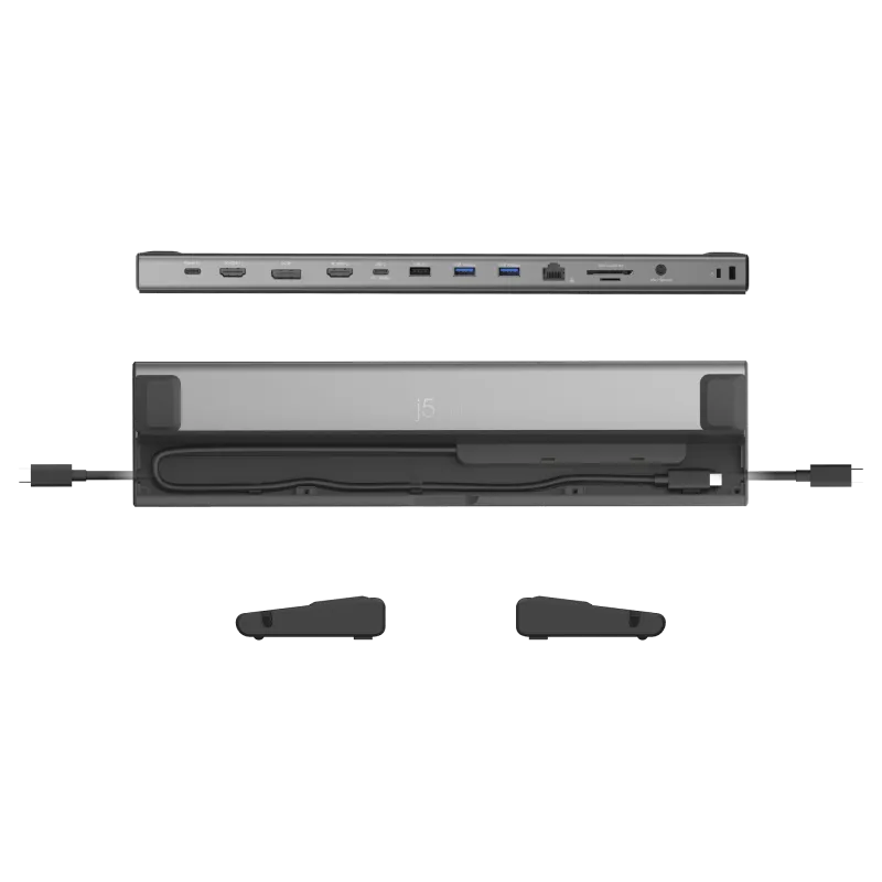j5create JCD554-N USB4 Triple 4K Display Docking Station, 4712795088182