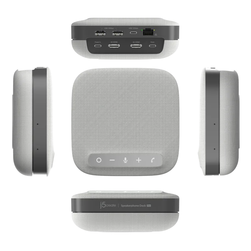 j5create JCDS337-N USB-C Dual 4K Speakerphone Dock Pro, 4712795087734