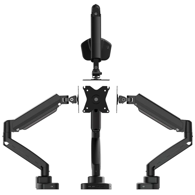 j5create JTSA301-N Ergonomic monitor mount with Dock, 4712795088281