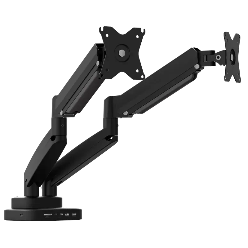 j5create JTSA302-N ERErgonomic dual monitor mount with Dock, 4712795088298