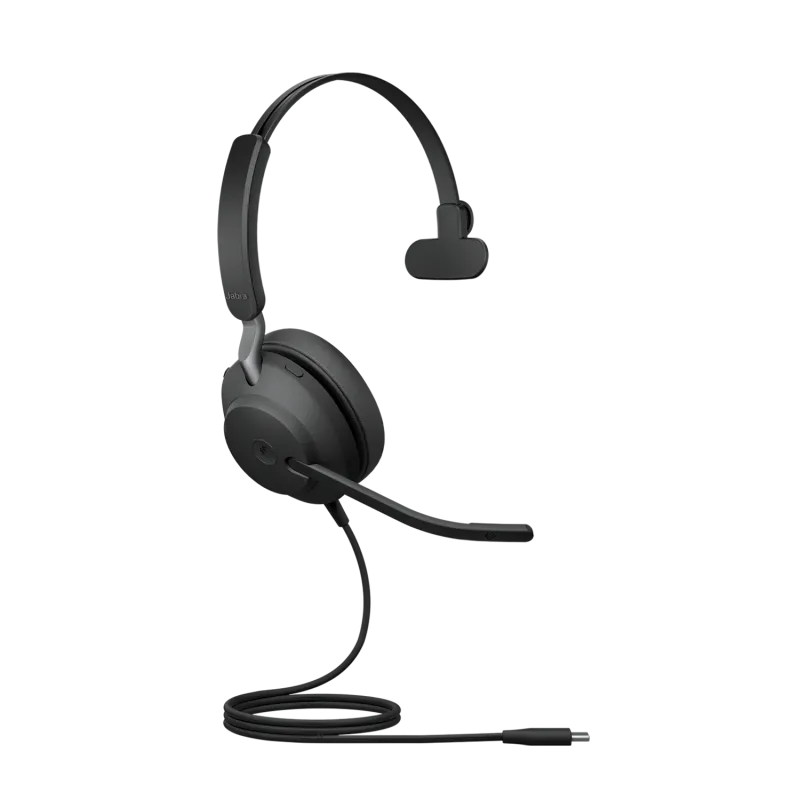Jabra 24189-899-799 Evolve2 40 SE MS cu fir, Monoaural, On-Ear, conectare USB-C/USB-A, 5706991034530