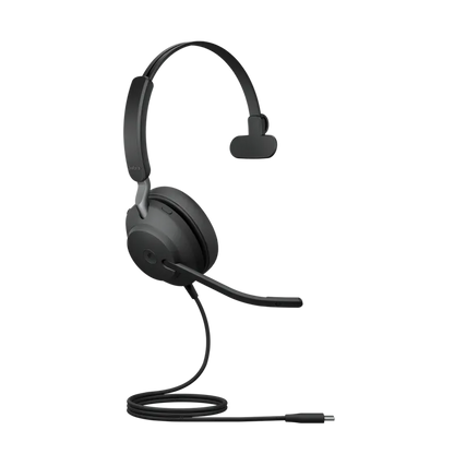 Jabra 24189-899-799 Evolve2 40 SE MS cu fir, Monoaural, On-Ear, conectare USB-C/USB-A, 5706991034530