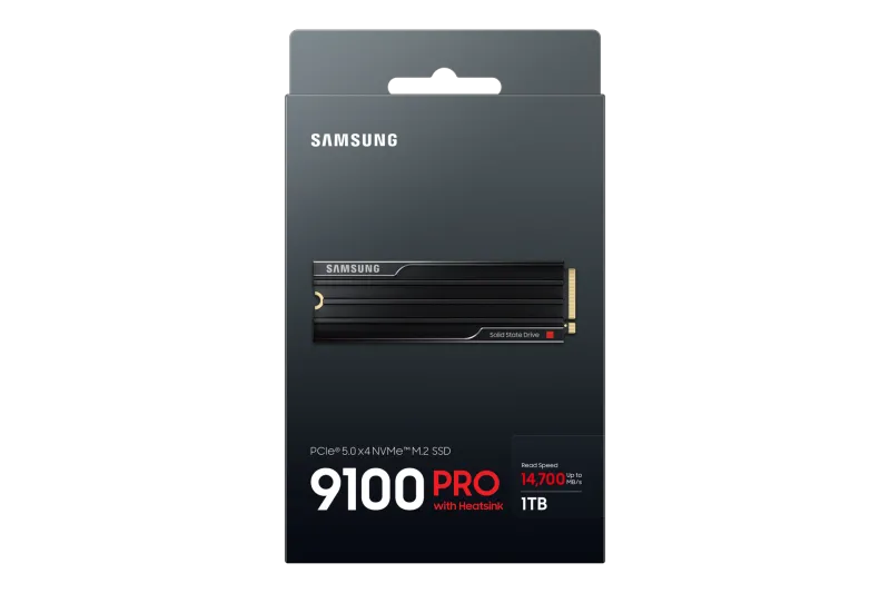 Samsung MZ-VAP1T0CW SSD MZ-VAP1T0CW, 9100 PRO HEATSINK, 1TB, PCIe 5.0 NVMe M.2, 8806095811673