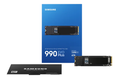 Samsung MZ-V9S4T0BW SSD 990 EVO Plus, 4TB, NVMe M.2, 7150/6300 MB/s, 8806095575667