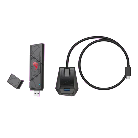 Asus ROG USB-BE92 ROG USB-BE92 Tri-band WiFi 7 adaptor retea USB-C si USB-A, 4711387706206