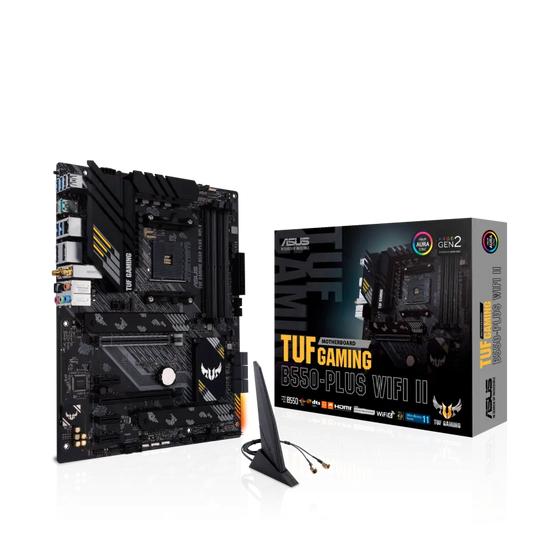 Asus TUF GAMING B550-PLUS WIFI II TUF GAMING B550-PLUS WIFI II placa de baza AM4 DDR4-SDRAM 2.5GB Ethernet, 195553338417