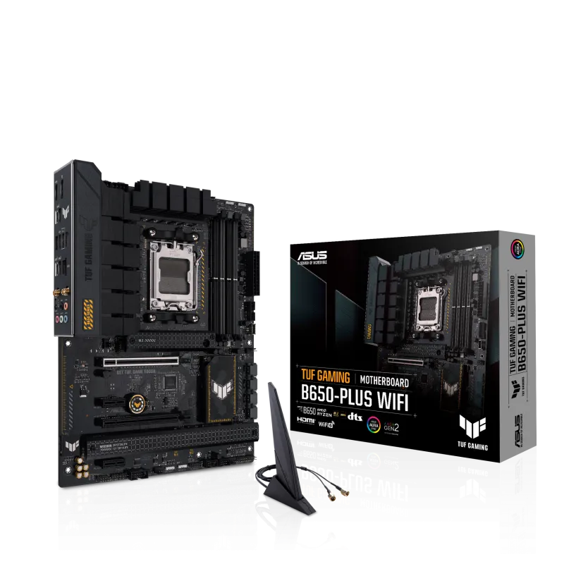 Asus TUF GAMING B650-PLUS WIFI TUF GAMING B650-PLUS WIFI placa de baza AM5 DDR5-SDRAM Maximum 128GB, 195553912655