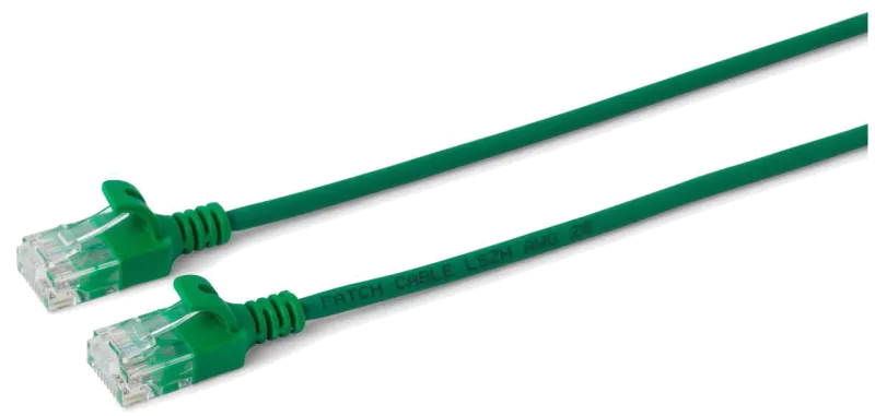 MicroConnect V-UTP60015G-SLIM Patch Cord U/UTP Cat6, Cupru, Neecranat, Slim (AWG30), 0.15m, Verde, 5704174040316
