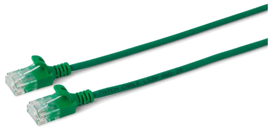 MicroConnect V-UTP60015G-SLIM Patch Cord U/UTP Cat6, Cupru, Neecranat, Slim (AWG30), 0.15m, Verde, 5704174040316