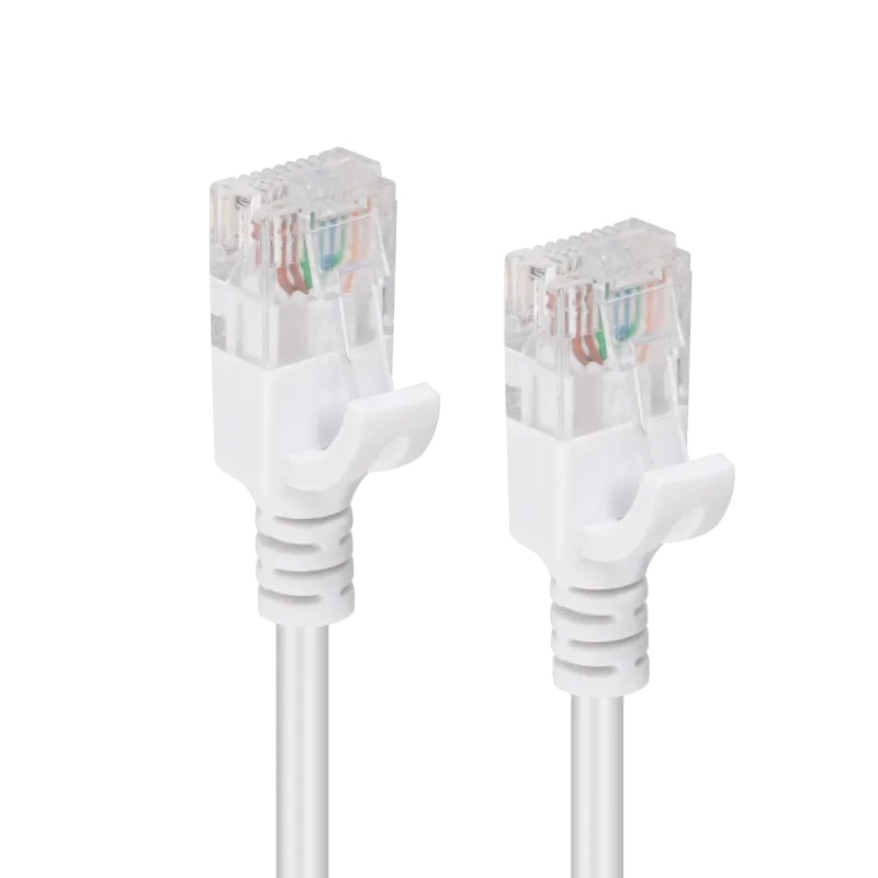 MicroConnect V-UTP6A0015W-SLIM Patch cord U/UTP CAT6A Slim 0.15m White, 5715063368428