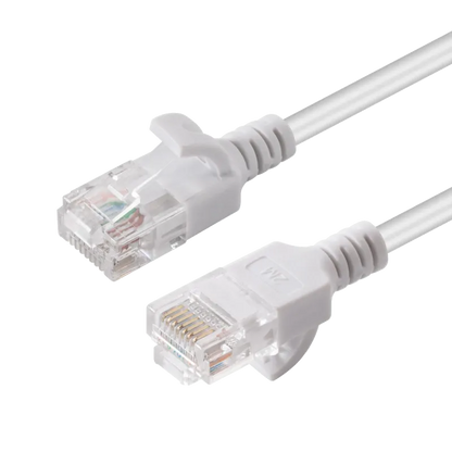 MicroConnect V-UTP6A0025W-SLIM Patch cord U/UTP CAT6A Slim 0.25m White, 5704174043690