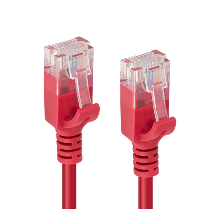 MicroConnect V-UTP6A005R-SLIM Patch cord U/UTP CAT6A Slim 0.5m Red, 5704174044642