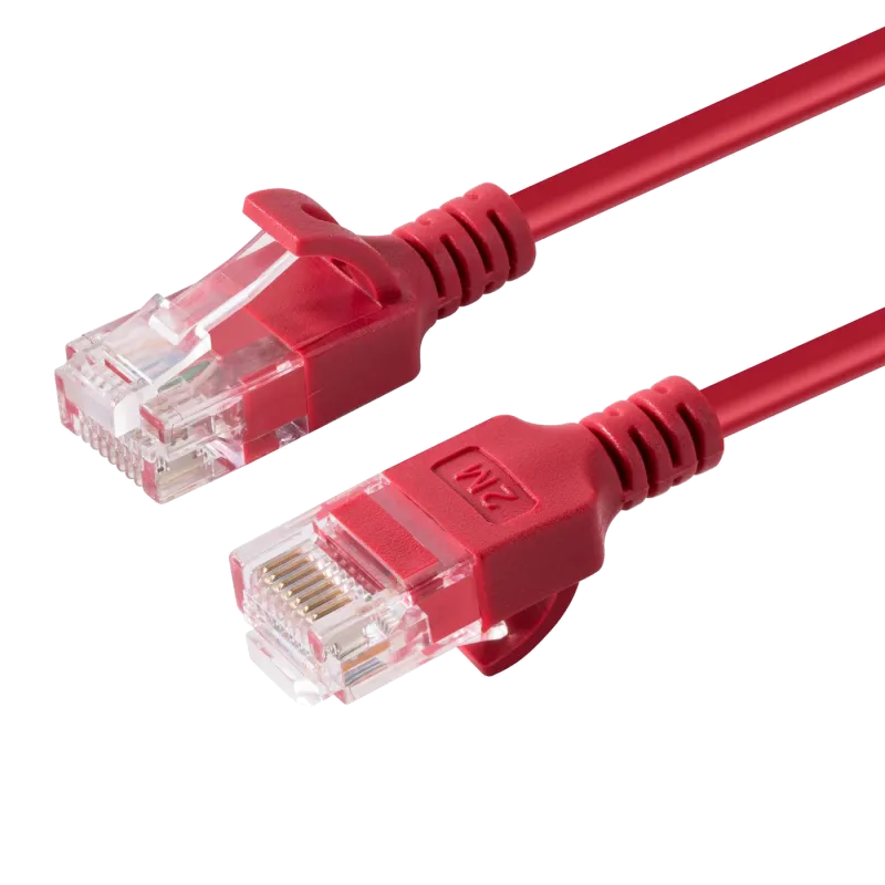 MicroConnect V-UTP6A015R-SLIM Patch cord U/UTP CAT6A Slim 1.5m Red, 5704174044666